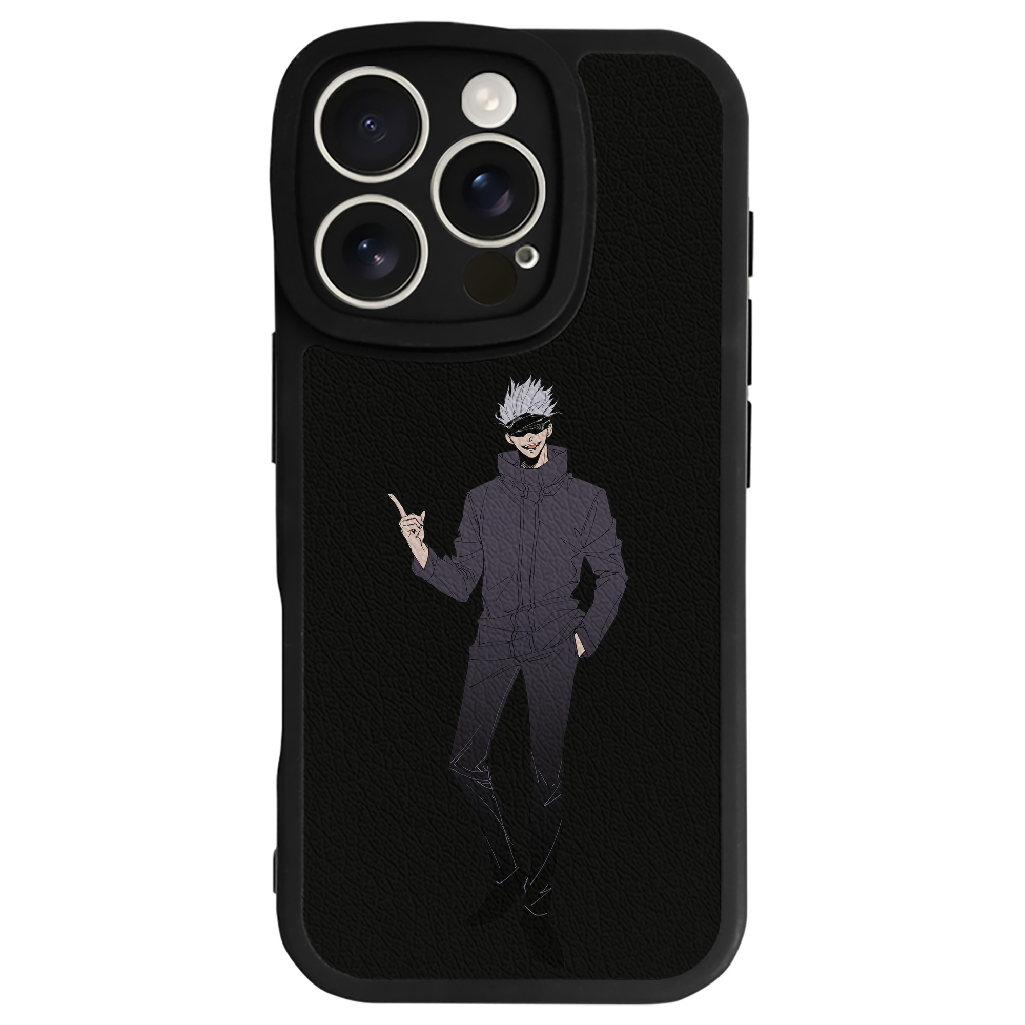 （画像用） 呪術廻戦 Jujutsu Kaisen 【iPhone 16シリーズ対応】シリコンスマホケース（レザー調） 材質：シリコン